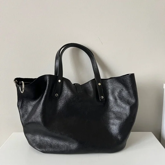 Tiffany & Co Reversible Black Suede/Leather Tote Bag (Small) - Picture 4 of 15